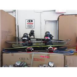 6 Snow Boards with Bindings