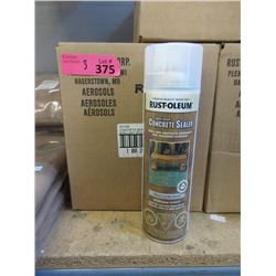 3 Cases of 6 Rust-Oleum Concrete Sealer