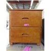 Image 1 : 2 New Brown 2 Drawer Wood Nightstand