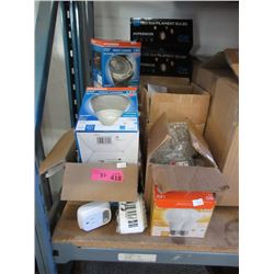 8 Units of Assorted New Light Bulbs and More