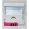 Image 2 : Estate - 10KT Gold 3 Diamond Ring - Size 6