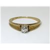 Image 1 : Estate - 10KT Gold Diamond Solitaire Ring-Size 5.5