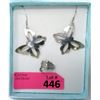 Image 1 : Sterling Silver Warrior Ring & Butterfly Earrings