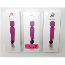 3 New Ammelee Cordless Vibrator/Massagers