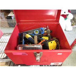 13" x 10" x 10" Tool Box with Hand Tools