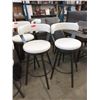 Image 1 : 2 New 30"  Swivel Bar Stool with Metal Frames