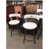 Image 1 : 2 New 26" Swivel Stools with Metal Frames