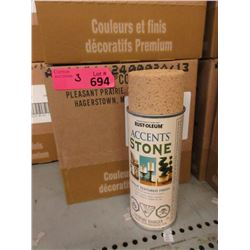 3 Cases of Rust-Oleum Stone Accents Spray Paint