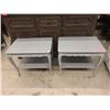 Image 1 : Pair of Pewter Coloured Wood Tables