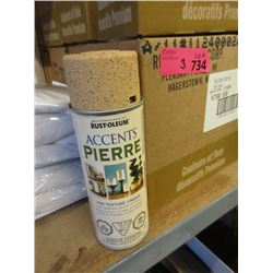 3 Cases of Rust-Oleum Stone Accents Spray Paint