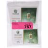 Image 1 : Two 1/10th of a Gram .9999 Fine Gold Bars