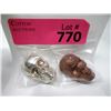 Image 1 : One 2.5 Oz. Bismuth & One 2.5 Oz. Copper Skull