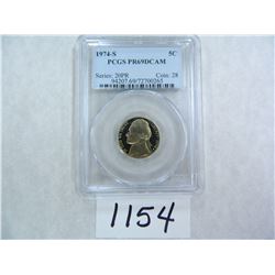 Three (3) 1974-S Five Cents PCGS Graded PR69 DC