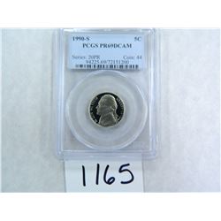 FOUR (4) 1990-S Five Cents PCGS Graded PR69 DC