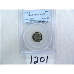 1975-S Roosevelt Dime PCGS Graded PR69 DC