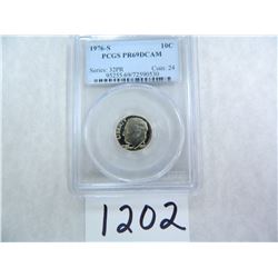 1976-S Roosevelt Dime PCGS Graded PR69 DC