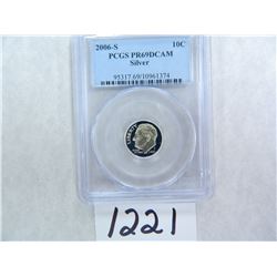 2006-S SILVER Roosevelt Dime PCGS Graded PR69 DC (90% Silver)