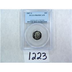 2007-S Roosevelt Dime PCGS Graded PR69 DC