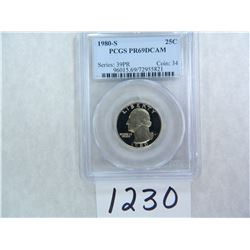 1980-S Washington Quarter PCGS Graded PR69 DC