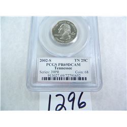 TEN (10) 2002-S Tennessee Quarter PCGS Graded PR69 DC