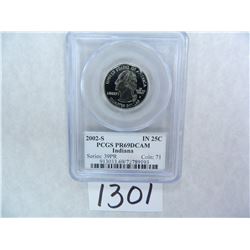 2002-S Indiana Quarter PCGS Graded PR69 DC