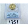 Image 1 : 2007-P George Washington Dollar, First Day of Issue Position B, PCGS Graded MS65