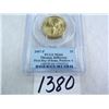 Image 1 : 2007-P Thomas Jefferson Dollar First Day of Issue, Position A, PCGS Graded MS66