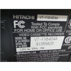 Hitachi VHS player works