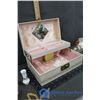 Image 12 : Vanity Items and Jewelry Box w/Jewelry
