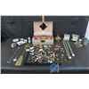 Image 1 : Vanity Items and Jewelry Box w/Jewelry
