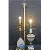 Image 1 : (2) Vintage Glass Table Lamps