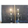 Image 1 : (2) Vintage Glass Table Lamps
