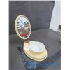 Image 1 : 1930s Shaving Mirror and Bowl