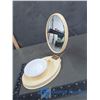 Image 3 : 1930s Shaving Mirror and Bowl