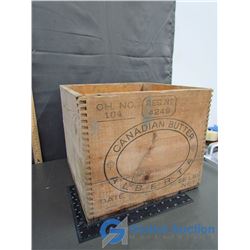 Canadian Butter Wooden Crate