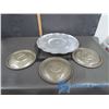 Image 1 : Metal Lazy Susan and 3 Metal Lids