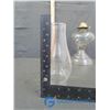 Image 4 : Glass Oil Lamp with Shade and Dish