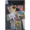 Image 2 : Wooden Crate w/Assorted Vintage Brochures, Maps, etc