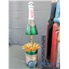 Image 2 : Decorative Metal Champagne Bottle in Wooden Case