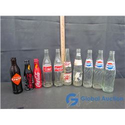 (10) Glass Pop Bottles