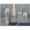 Image 3 : (7) Glass Milk Bottles