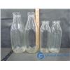 Image 2 : (8) Glass Milk Bottles