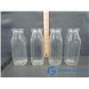 Image 3 : (8) Glass Milk Bottles