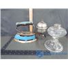 Image 1 : Gas Iron and Glass Oil Lamp Base