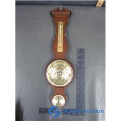 Wall Barometer/Thermometer