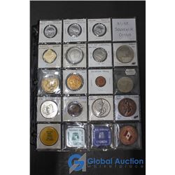 Page of Misc Souvenir Coins