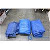 Image 1 : (3) Blue Tarps