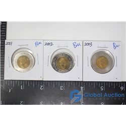 (3) Uncirculated Toonies