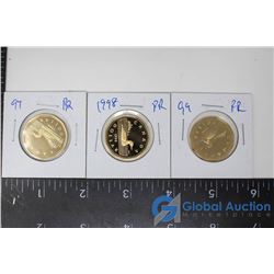 (3) Proof Loonies