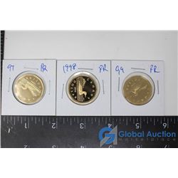 (3) Proof Loonies